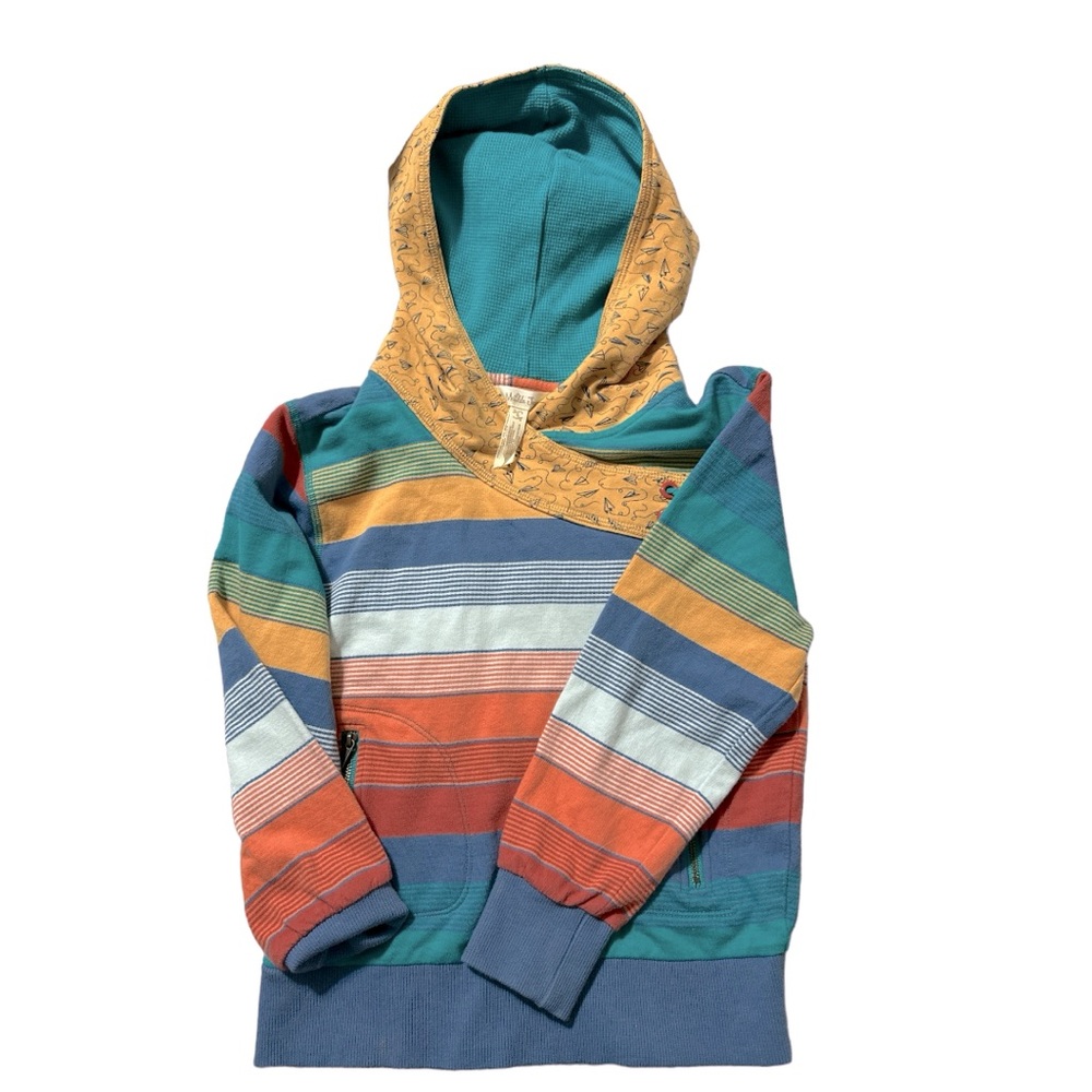 Matilda Jane Striped Hooded Pullover NWOT Boys Size 6 - Picture 2 of 4
